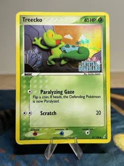 Treecko 67/100 EX Crystal Guardians Stamped Reverse Holo 2006 Pokemon Card HP - Image 1