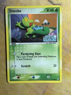 Treecko 67/100 EX Crystal Guardians Stamped Reverse Holo 2006 Pokemon Card HP - Image 2