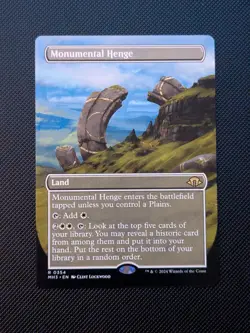 Monumental Henge (Borderless) Modern Horizons 3 Regular MTG NM - Image 1