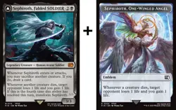 1x - Sephiroth, Fabled SOLDIER (#115) + Emblem - Final Fantasy - NM MTG - Image 1