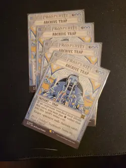 x4 MTG Archive Trap 0007 Rare OTJ Breaking News - Image 1