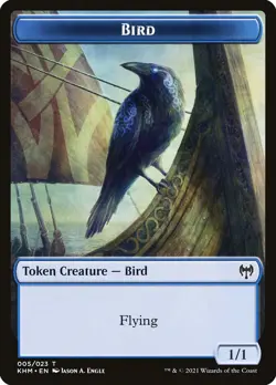 4x Bird Token - NM - Kaldheim - SPARROW MAGIC mtg - Image 1