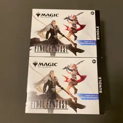 Lot of 2 MTG Final Fantasy Bundle Boxes, 9 Play Boosters, New, Factory Sealed - Image 1
