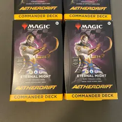4x MTG Aetherdrift Commander Decks Living Energy & Eternal Might, New, Sealed - Image 3