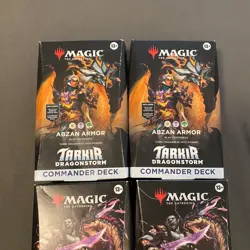 Lot of 4 MTG Tarkir: Dragonstorm Abzan Armor & Mardu Surge Commander Decks, New - Image 2