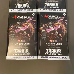 Lot of 4 MTG Tarkir: Dragonstorm Abzan Armor & Mardu Surge Commander Decks, New - Image 3