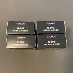 Lot of 4 MTG Tarkir: Dragonstorm Abzan Armor & Mardu Surge Commander Decks, New - Image 4