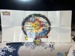 Pokemon 2023 Japan World Championship Pikachu Jumbo Coin Yokohama and Poster - Image 1