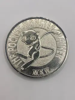 Mew & Mewtwo! Silver coins Pokemon METAL Battle Japanese - Image 2