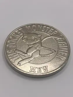 Mew & Mewtwo! Silver coins Pokemon METAL Battle Japanese - Image 3