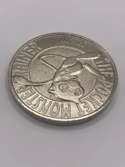 Mew & Mewtwo! Silver coins Pokemon METAL Battle Japanese - Image 5