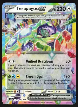 Terapagos ex - 128/142 Pokemon SV07: Stellar Crown Double Rare NM - Image 1