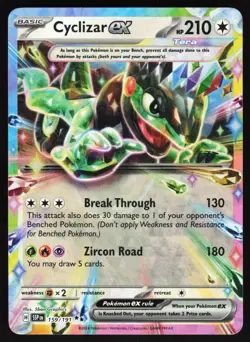 Cyclizar ex - 159/191 Pokemon SV08: Surging Sparks Double Rare NM - Image 1