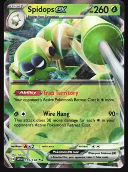 Spidops ex - 019/198 Pokemon SV01: Scarlet & Violet Base Set Double Rare NM - Image 1