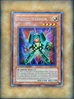 Yugioh Rocket Warrior CT2-EN005 Secret Rare Limited Edition NM - Image 1