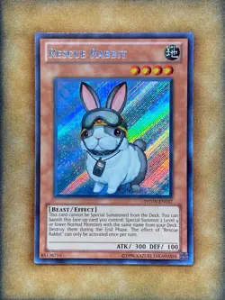 Yugioh Rescue Rabbit PHSW-EN037 Secret Rare LP - Image 1