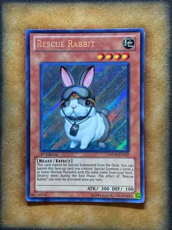Yugioh Rescue Rabbit PHSW-EN037 Secret Rare 1st Ed LP - Image 1