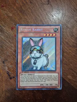 Yugioh Rescue Rabbit PHSW-EN037 Secret Rare 1st Ed LP - Image 1