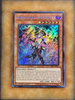 Yugioh Nightmare Apprentice LEDE-EN029 Secret Rare 1st Ed NM - Image 1