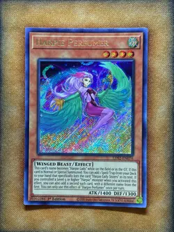 Yugioh Harpie Perfumer LDS2-EN076 Secret Rare 1st Ed NM - Image 1