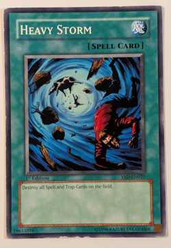 Yugioh TCG - 1x Heavy Storm - YSD-EN027 - Played MP - 1st Edition - Common 2006 - Image 1