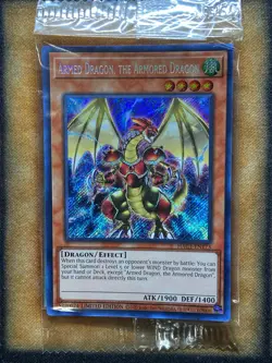 Yugioh Armed Dragon, The Armored Dragon HAC1-EN173 Secret Rare 1st Ed SEALED! - Image 1