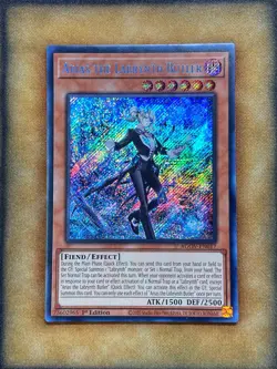 Yugioh Arias the Labrynth Butler AGOV-EN017 Secret Rare 1st Ed NM - Image 1