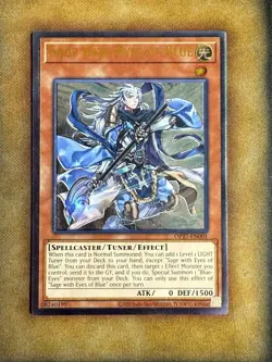 Yugioh Sage With Eyes of Blue OP27-EN001 Ultimate Rare NM - Image 1