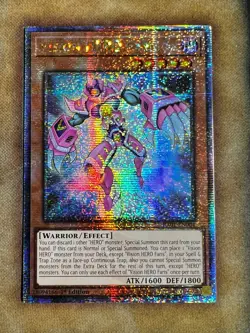 Yugioh Vision HERO Faris RA01-EN004 Quarter Century Secret 1st Ed NM - Image 1