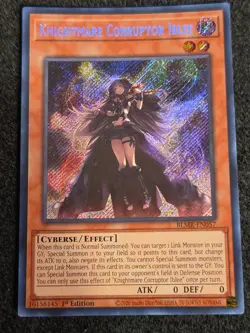 Yugioh Knightmare Corruptor Iblee BLMR-EN057 Secret Rare 1st Ed NM - Image 1