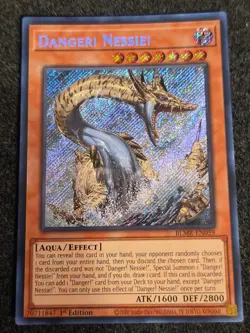 Yugioh Danger! Nessie! BLMR-EN059 Secret Rare 1st Ed NM - Image 1