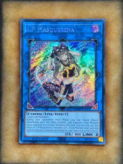 Yugioh I:P Masquerena BLMR-EN085 Secret Rare 1st Ed NM - Image 1