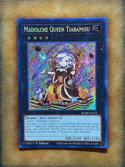 Yugioh Madolche Queen Tiaramisu BLMR-EN076 Secret Rare 1st Ed NM - Image 1