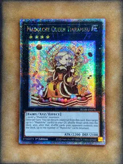 Yugioh Madolche Queen Tiaramisu BLMR-EN076 Quarter Century Rare 1st Ed NM - Image 1