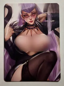 SEXY HEROINE WAIFU Evelynn LEAGUE OF LEGENDS ACG PREMIUM HOLOFOIL CARD NM - Image 2
