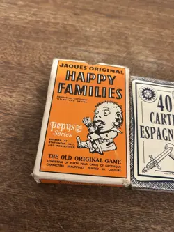 Vintage Playing Card Lot Of 4 Games (Happy Families, Cartes Espagnoles ETC) RARE - Image 2