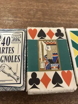 Vintage Playing Card Lot Of 4 Games (Happy Families, Cartes Espagnoles ETC) RARE - Image 4
