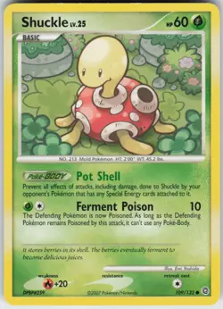 Pokemon TCG Shuckle 109/132 Secret Wonders Common card Normal - Image 1