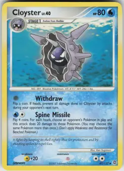 Pokemon TCG Cloyster 47/132 Secret Wonders Uncommon card Normal - Image 1