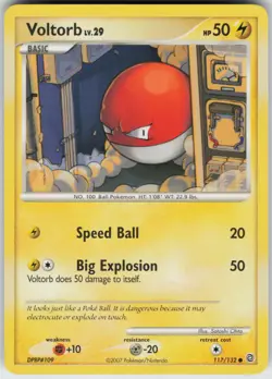 Pokemon TCG Voltorb 117/132 Secret Wonders Common card Normal - Image 1