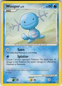 Pokemon TCG Wooper 118/132 Secret Wonders Common card Normal - Image 1
