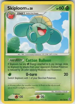 Pokemon TCG Skiploom 65/132 Secret Wonders Uncommon card Normal - Image 1
