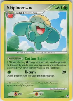 Pokemon TCG Skiploom 65/132 Secret Wonders Uncommon card Normal - Image 1
