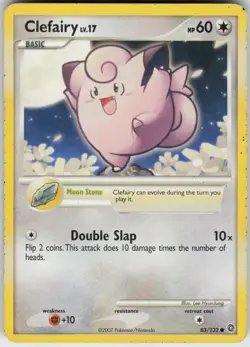 Pokemon TCG Clefairy 83/132 Secret Wonders Common card Normal - Image 1