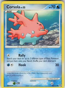 Pokemon TCG Corsola 84/132 Secret Wonders Common card Normal - Image 1