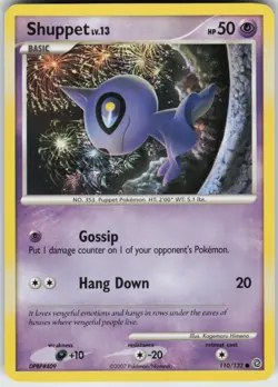 Pokemon TCG Shuppet 110/132 Secret Wonders Common card Normal - Image 1