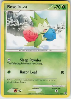 Pokemon TCG Roselia 62/132 Secret Wonders Uncommon card Normal - Image 1