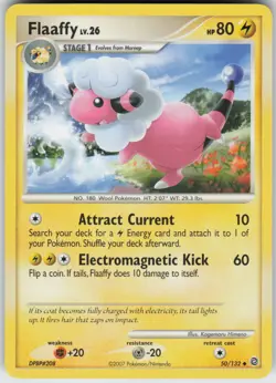 Pokemon TCG Flaaffy 50/132 Secret Wonders Uncommon card Normal - Image 1