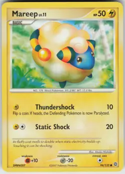 Pokemon TCG Mareep 94/132 Secret Wonders Common card Normal - Image 1