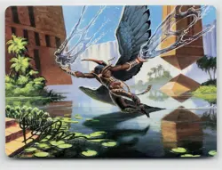 MTG Modern Horizons 3 Art Series Nadu, Winged Wisdom Gold Stamped x1 NM 14/54 - Image 1